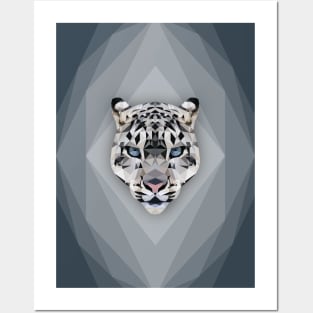 Snowwy Leopard Posters and Art